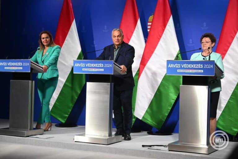 Árvíz – Orbán Viktor: gyors az apadás, egyre kevesebb szakaszon kell védekezni
