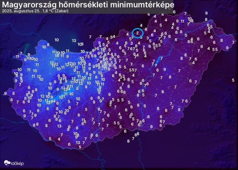 Majdnem megdőlt a 45 éves hidegrekord: ilyen dermesztő hajnalra senki nem számított!