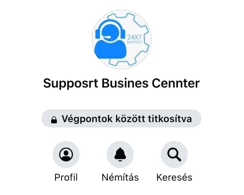 24/7 ügyfélszolgálat támogatás ikonnal a Support Business Center alkalmazásban.