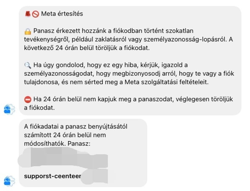 Meta értesítések, problémakezelés és fiók törlése MagyarNewsOnline felületén.
