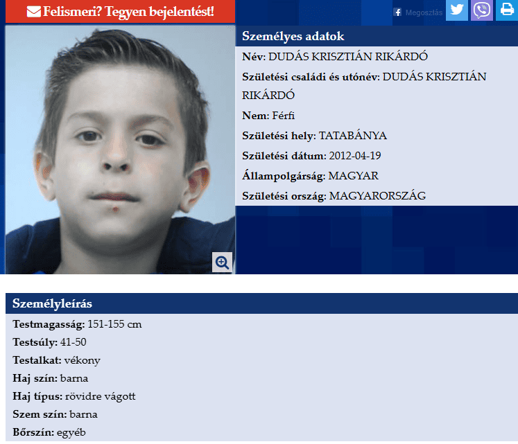 Dudás Krisztián Rikárdó arcképes fotója, személyes adatok és jellemzők megtekinthetőek.