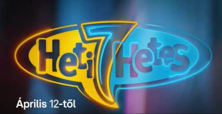 Heti Hetes televíziós műsor logója, színes és felismerhető.